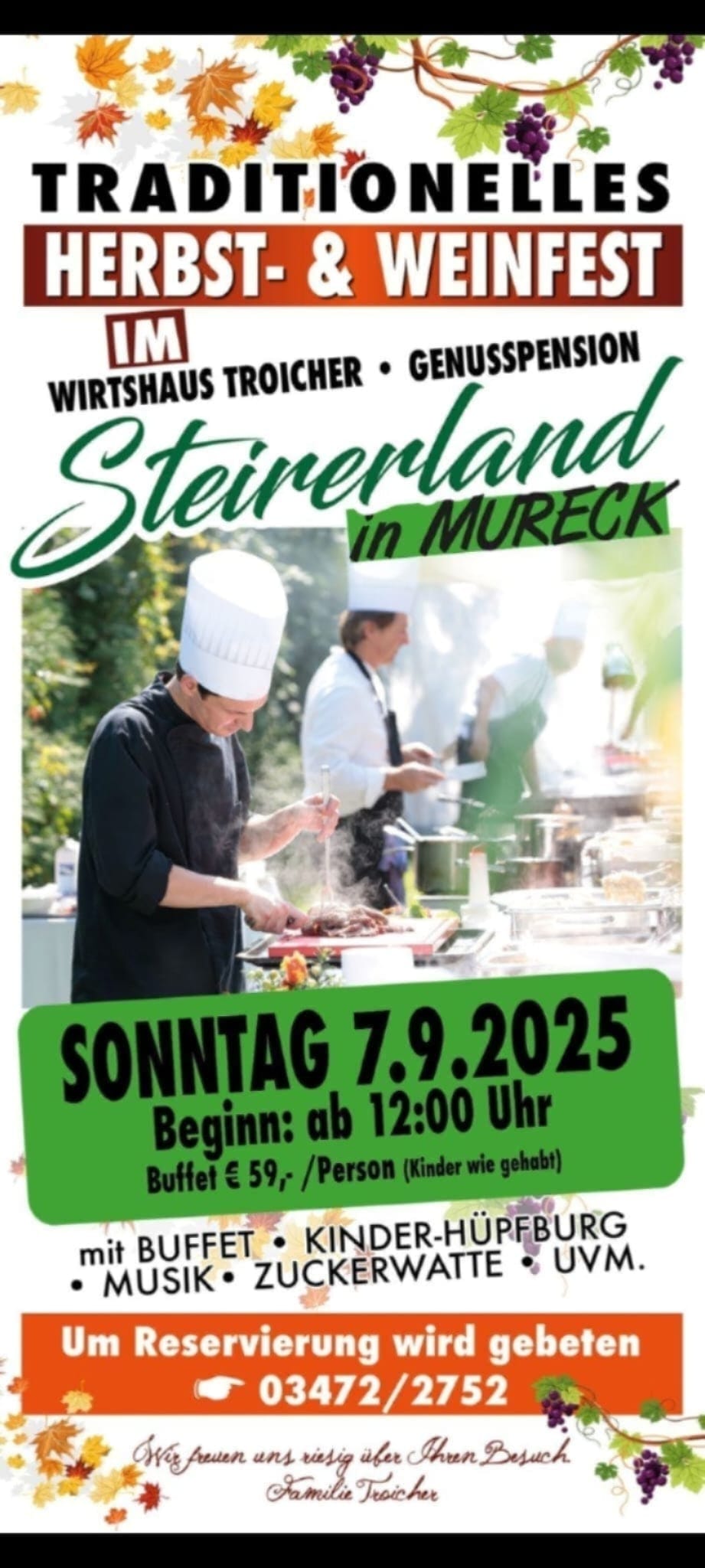 23. Herbst- und Weinfest 2025 im Steirerland