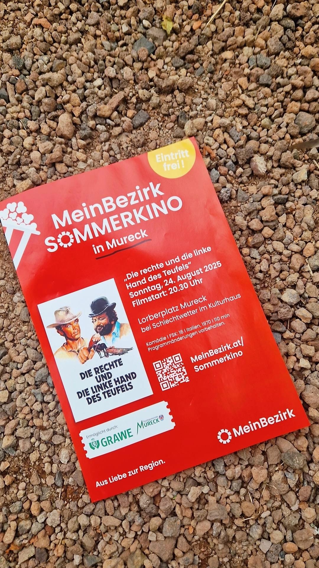 Sommerkino mit dem Film "Die rechte und die linke Hand des Teufels"