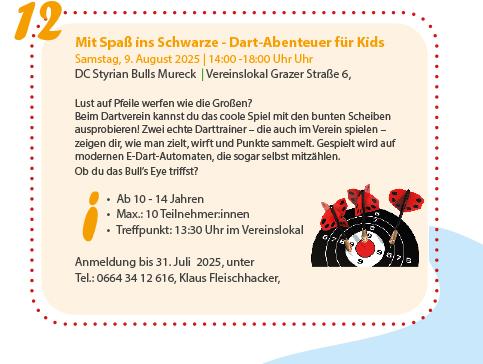 Ferien(s)pass - Mit Spaß ins Schwarze - Dart-Abenteuer für Kids