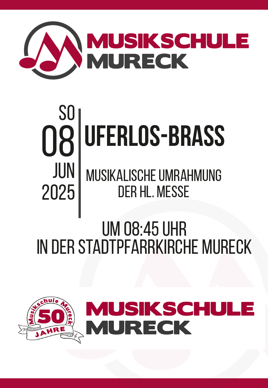 UFERLOS-BRASS-Umrahmung der Hl. Messe