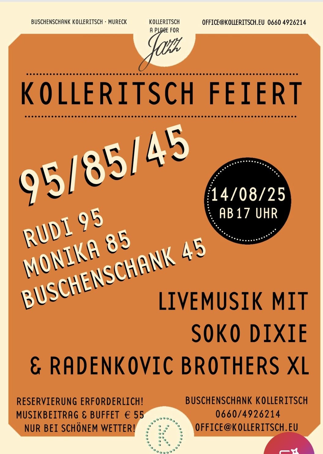 KOLLERITSCH FEIERT