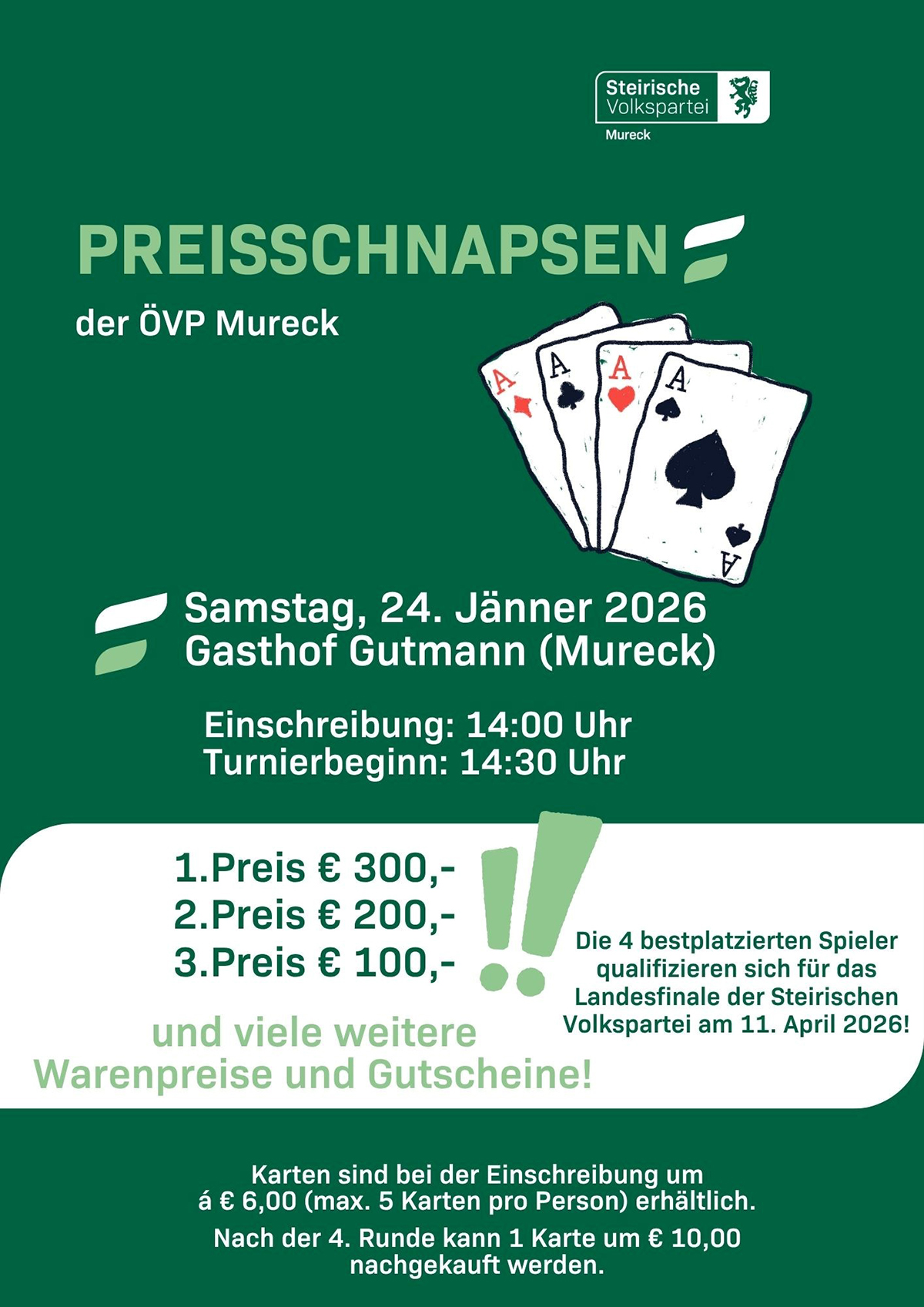 Preisschnapsen der ÖVP Mureck