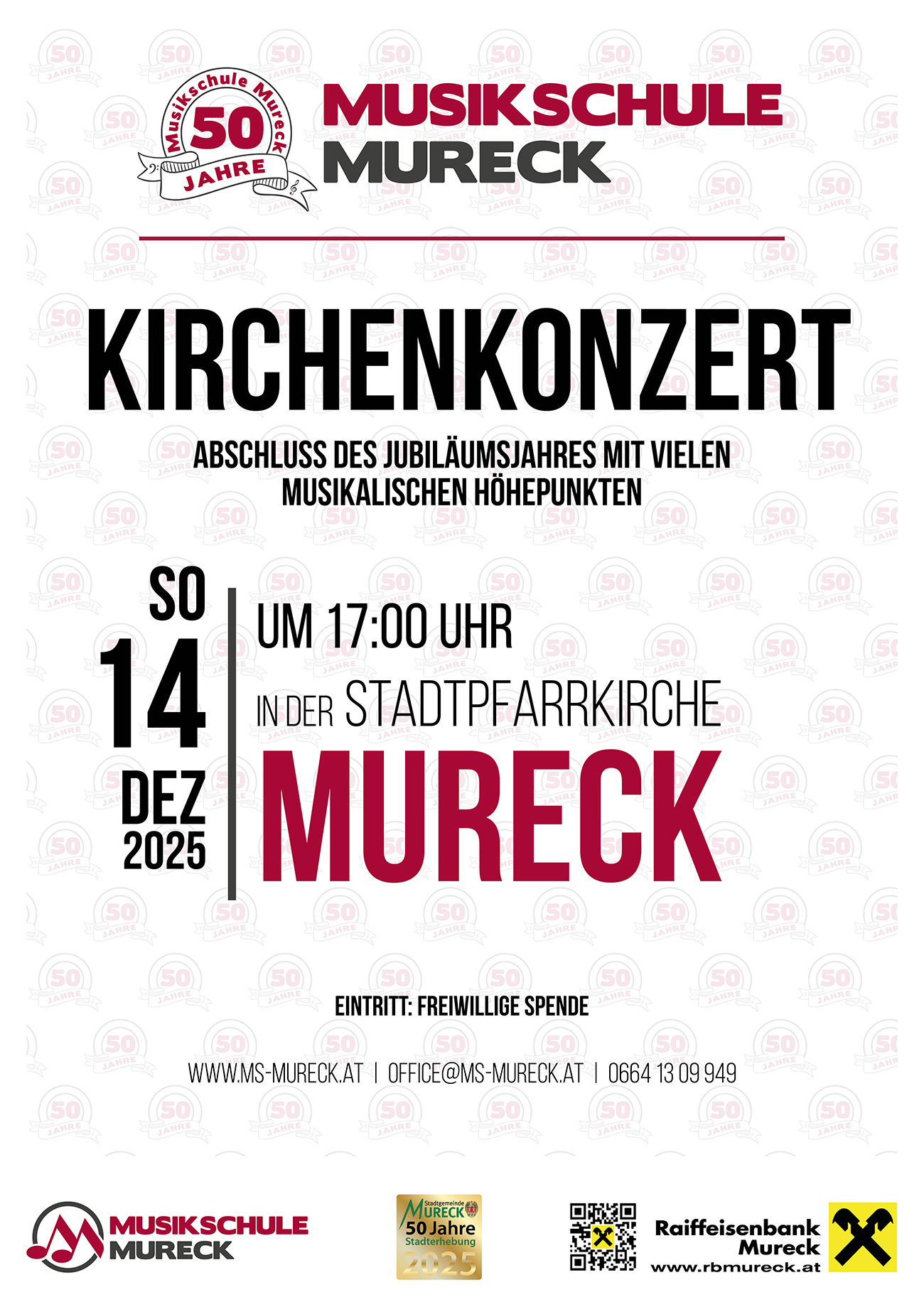 Jubiläumsjahr - Kirchenkonzert der Musikschule Mureck