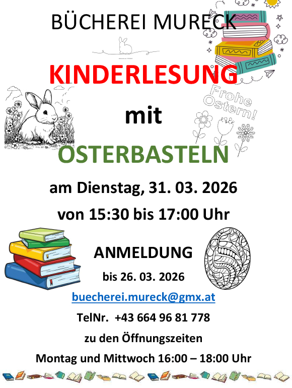 Kinderlesung mit Osterbasteln