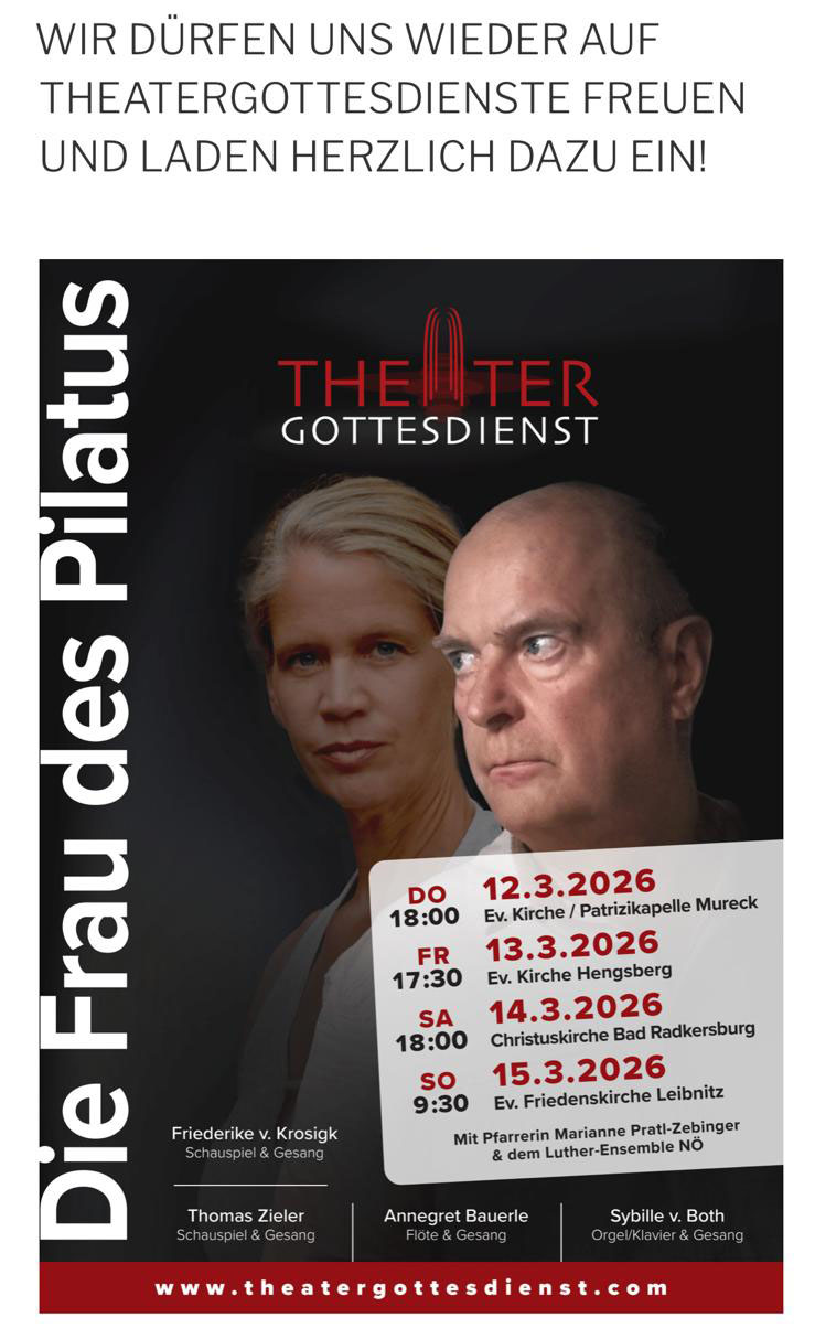Theatergottesdienst - "Die Frau des Pilatus"