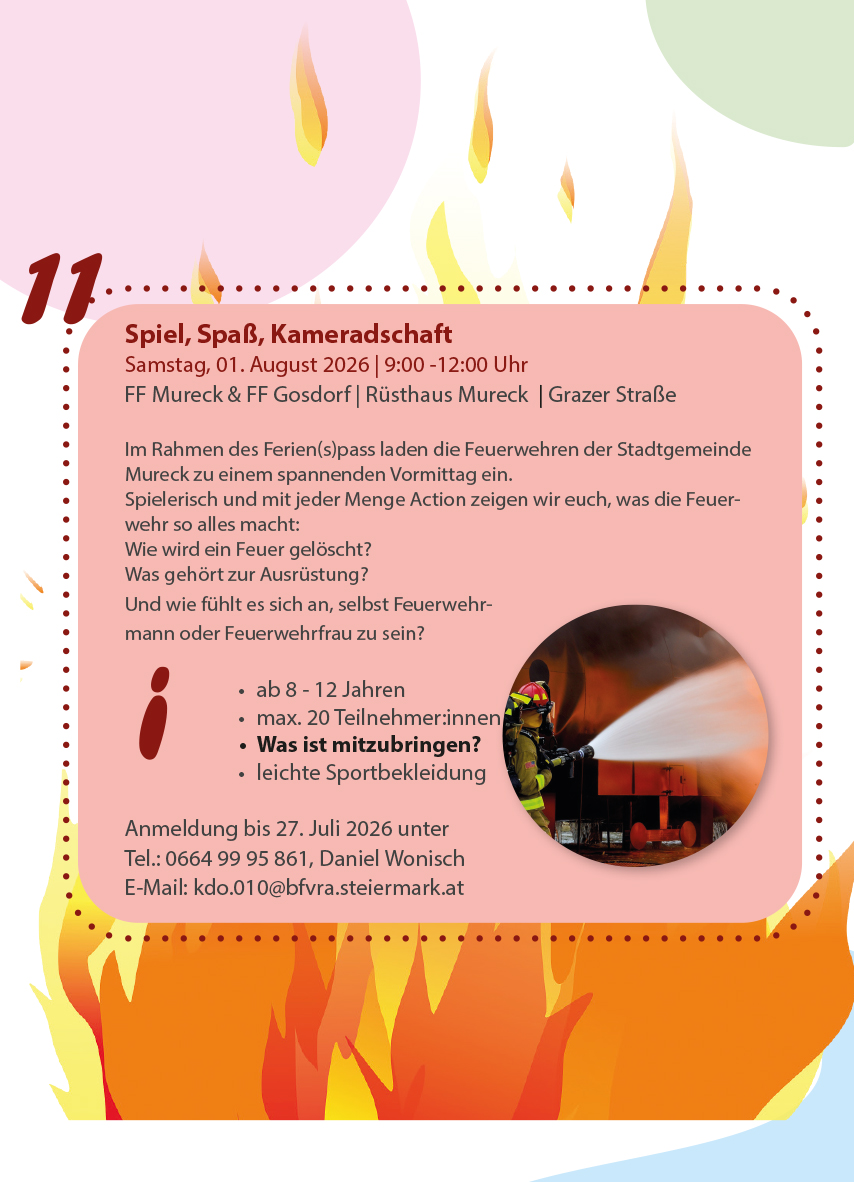 Ferien(s)pass - Spiel, Spaß, Kameradschaft