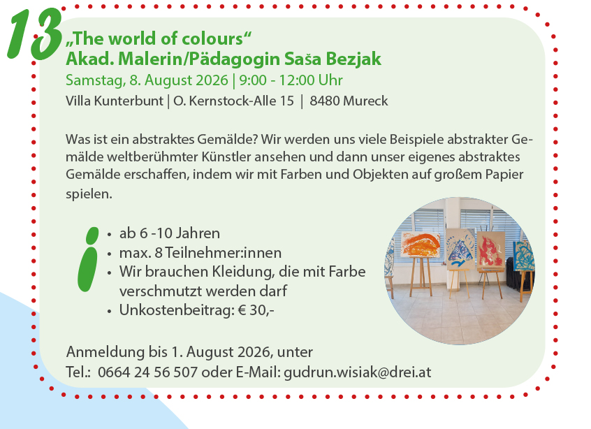 Ferien(s)pass - „The world of colours“