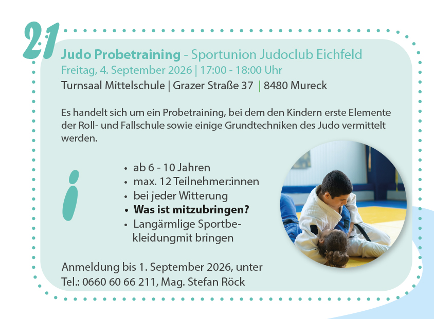 Ferien(s)pass - Judo Probetraining