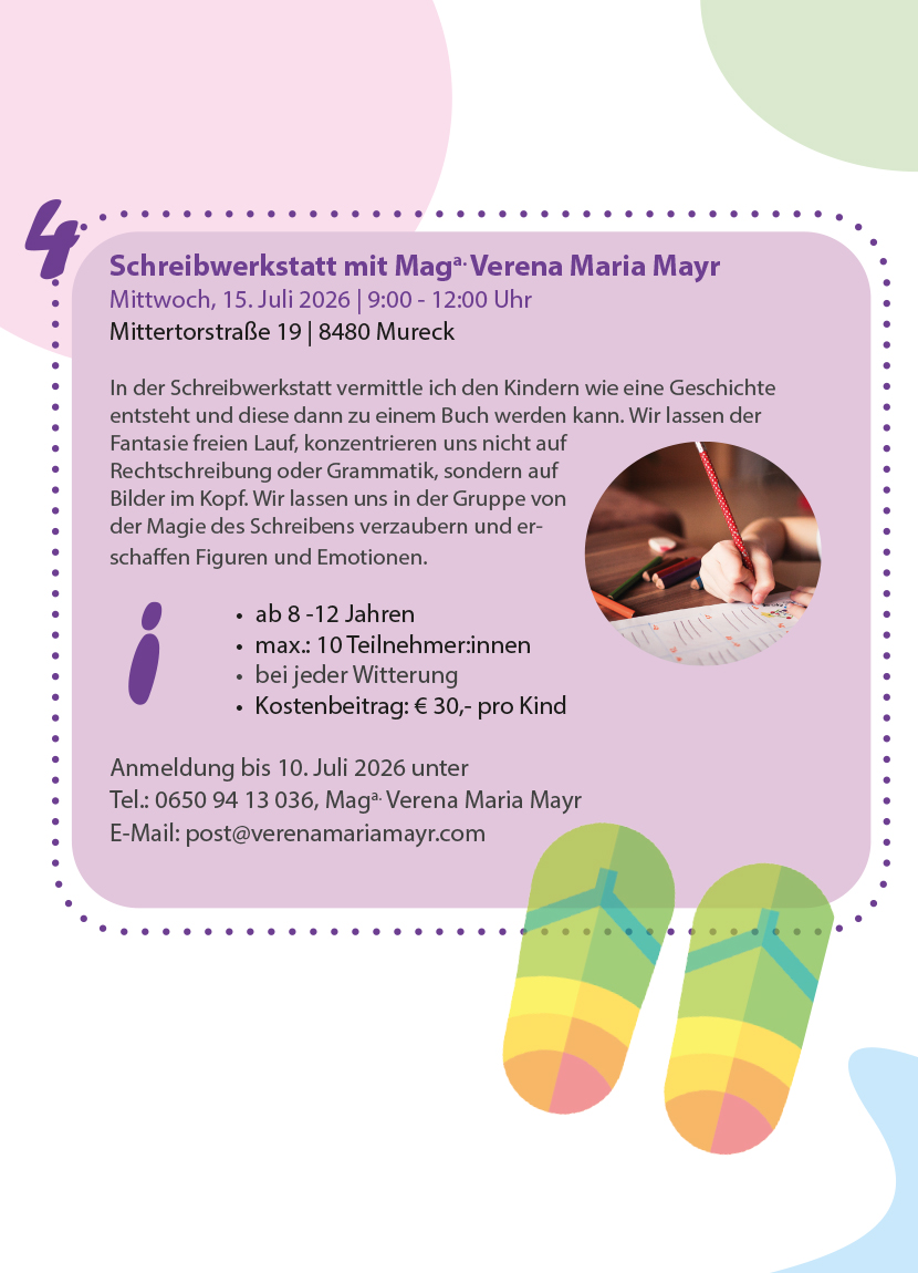 Ferien(s)pass - Schreibwerkstatt