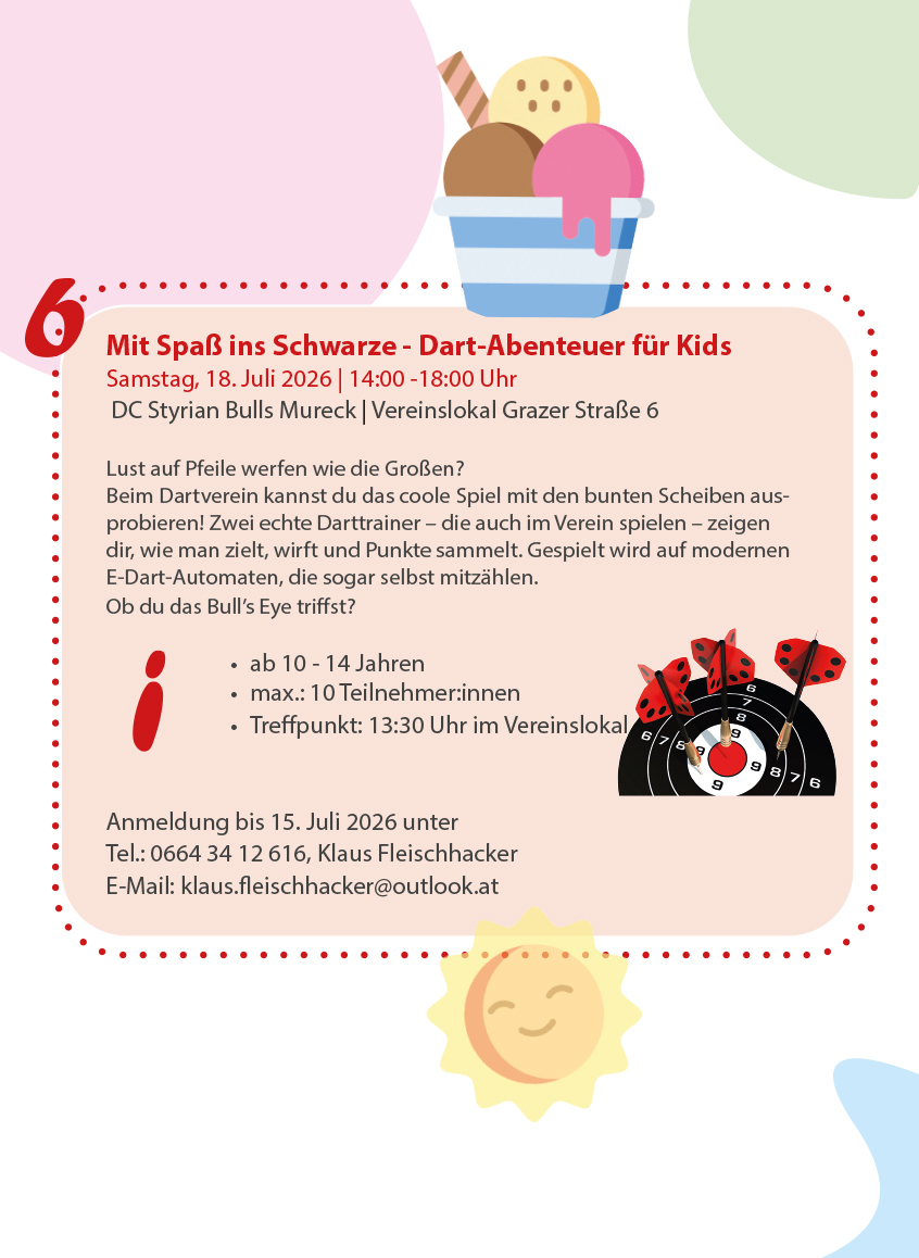 Ferien(s)pass - Mit Spaß ins Schwarze - Dart-Abenteuer für Kids