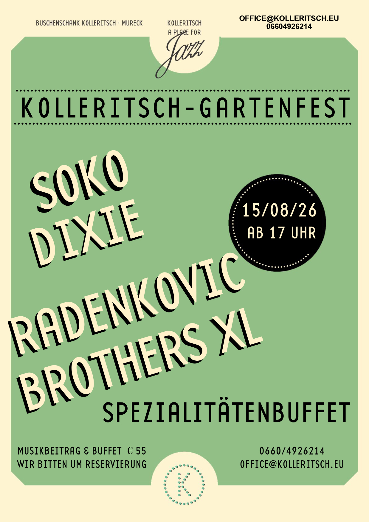 Kollertisch - Gartenfest