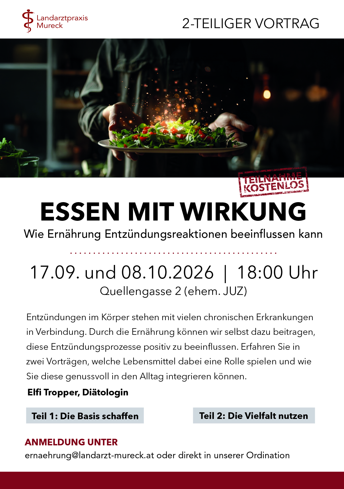 2. Vortrag - Essen mit Wirkung - Die Vielfalt Nutzen